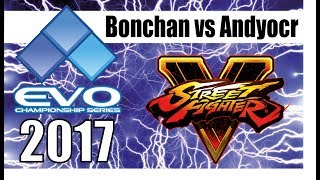 SFV EVO 2017 -Pools- RB BONCHAN (NASH) vs ANDYOCR (M.BISON)