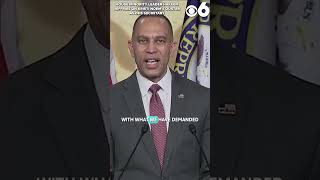 Hakeem Jeffries reacts to Kristi Noem's DHS ouster