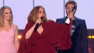 'Hello' by Adele wins British Single | The BRIT Awards 2016