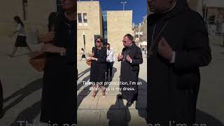 German abbot told to cover his cross by Israeli guard during Jerusalem tour