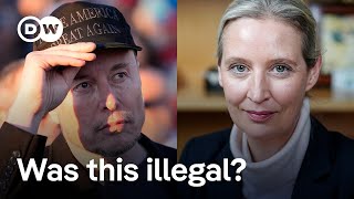 Did Elon Musk hosting AfD's Alice Weidel go against German electoral regulations? | DW News