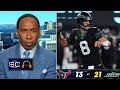 Aaron Rodgers is washed - Stephen A Smith on Jets QB throws 3 TD to Jets blowout Texans 21-13 Week 9