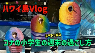 🌴ハワイ島Vlog#2🌴コナの小学生のスペシャルな週末の過ごし方