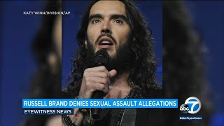 Russell Brand denies 'criminal allegations' related to his 'promiscuous past'
