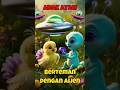 Persahabatan Aneh! 🐥 Anak Ayam dan Alien Lucu dari Planet Lain 👽✨