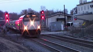 HD MBTA Commuter Rail and Amtrak Action on the Haverhill Line January 2017