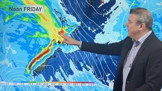 NZ: Cold front incoming, rain, showers and thunderstorms in the mix
