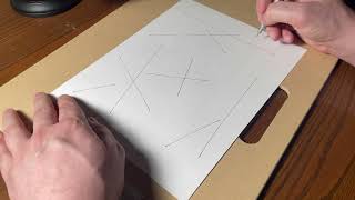 ASMR ghosted lines drawing exercise for drawabox (no talking)