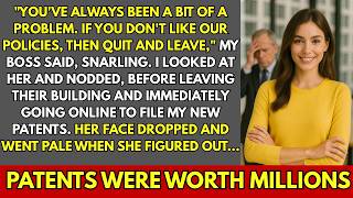 My Boss Angrily Said To Resign, Until She Saw Which Patents Were Leaving With Me