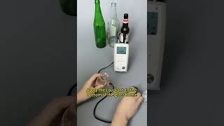 LS211 Ultrasonic thickness gauge measures glass bottle bottom thickness