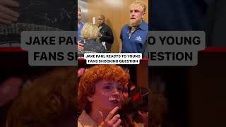 Jake Paul Reacts to Young Fans Shocking Question😳 | Shorts