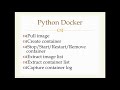 Python-Docker (How to control docker images/containers through coding) - Part1