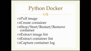 Python-Docker (How to control docker images/containers through coding) - Part1