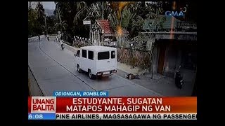 UB: Estudyante, sugatan matapos mahagip ng van