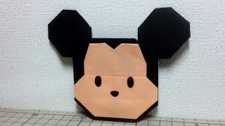 【ツムツム折り紙】ミッキーの作り方 How to make Origami Disney