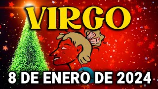 💖𝐋á𝐠𝐫𝐢𝐦𝐚𝐬 𝐝𝐞 𝐚𝐥𝐞𝐠𝐫𝐢𝐚!🔮𝐠𝐫𝐚𝐧 𝐫𝐞𝐯𝐞𝐥𝐚𝐜𝐢𝐨𝐧💌 Horóscopo de hoy Virgo ♍ 8 de Enero de 2024|Tarot