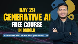 🔴 Live: Day 29 - Build a Custom Website Chatbot with Open Source LLMs | AI Chatbot Tutorial (2025)