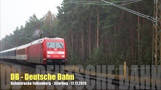 DB - Deutsche Bahn - Strecke Falkenberg / Elster - Jüterbog 17.11.2015