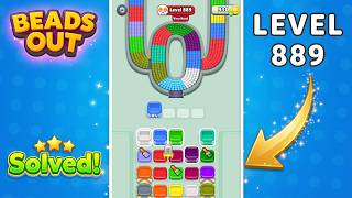 🔥 Beads Out Level 889 Walkthrough (Very Hard) | Puzzle Solution & Gameplay 🧠
