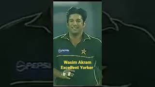 Wasim Akram excellent Yorker | #shorts wasim akram shorts