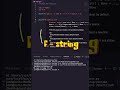 F-Strings in Python: Boost Your Code's Readability Instantly #pythontutorial #shorts