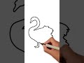 how to draw a swan 🦢 art drawing draw shortvideo shortsfeed shorts short