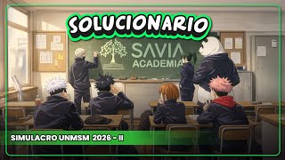 Solucionario Simulacro Unmsm 2026 Ii