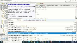 Java Persistence API (CRUD operations)||JPA