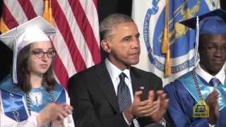 Worcester Technical High School - Graduation 2014 with commencement speaker, President Obama