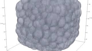 3D simulation of foam evolution with a phase-field model