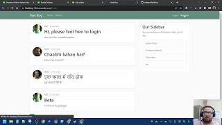 Python Flask Framework Blog with login/register functionality + Postgres SQL