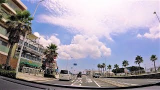 【夏の日の湘南海岸ドライブ】小田原から江ノ島、さらにROUTE134を東へ  Shonan seaside drive in summer