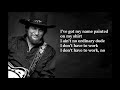 Waylon Jennings - Waymore's Blues LYRICS