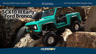 Axial SCX10 III Early Ford Bronco 4WD Scale Crawler RTR