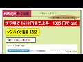 【hakusyu 株で副業】シンバイオ製薬5 ザラ場で1610円まで上昇、1385円でget インフォマート2 予想通り下落