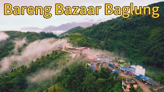 Baglung Bareng Bazaar and village Gandaki province Nepal