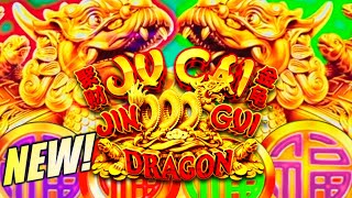 ★NEW SLOT!★ UP TO 4 UPGRADE FEATURES!! 😅 JU CAI JIN GUI DRAGON \u0026 INGOT Slot Machine (ARISTOCRAT)