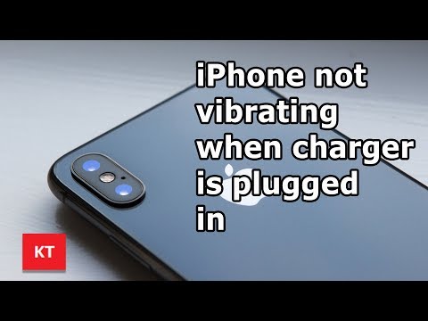 iPhone does not vibrate when charger is plugged in iPhone does not vibrate when charger is plugged in