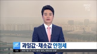 [대전MBC뉴스]톡톡 생활경제 -과일, 채솟값 안정세