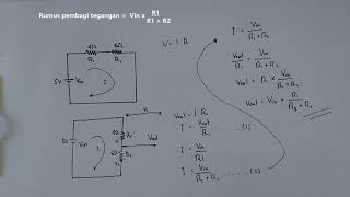 Rangkaian pembagi tegangan | konsep dasar, rumus persamaan dan soal rangkaian pembagi tegangan