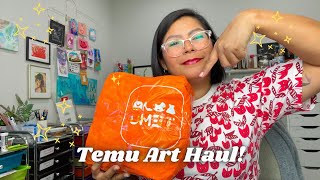 My First Temu Art Haul! Watercolors, Scrapbooking, Palettes, Stickers! Was it Worth It?