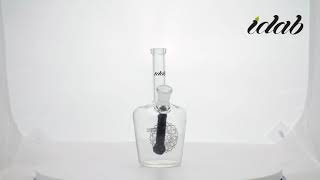 Medium Jail Bird Worked Stem Bottle Rig 14mm Female Joint by iDab Glass