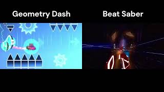 Hayako - Analys | Geometry Dash \u0026 Beat Saber comparison