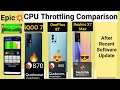 Realme X7 Max vs iQOO 7 vs Oneplus 8T CPU throttling test comparison dimensity vs snapdragon 🔥🔥🔥