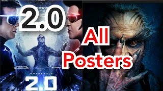 Robot 2.0 All Posters | 2.0 Teaser | 2point0 Posters | Akshay Kumar | Rajinikanth | by Chiggy Wiggy