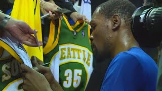 Kevin Durant returns to Seattle for NBA exhibition game at KeyArena