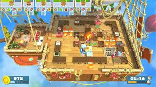 Overcooked All You Can Eat 胡鬧廚房全都好吃 - Overcooked 2! 主線 5-2. 2-Player. 4 Stars