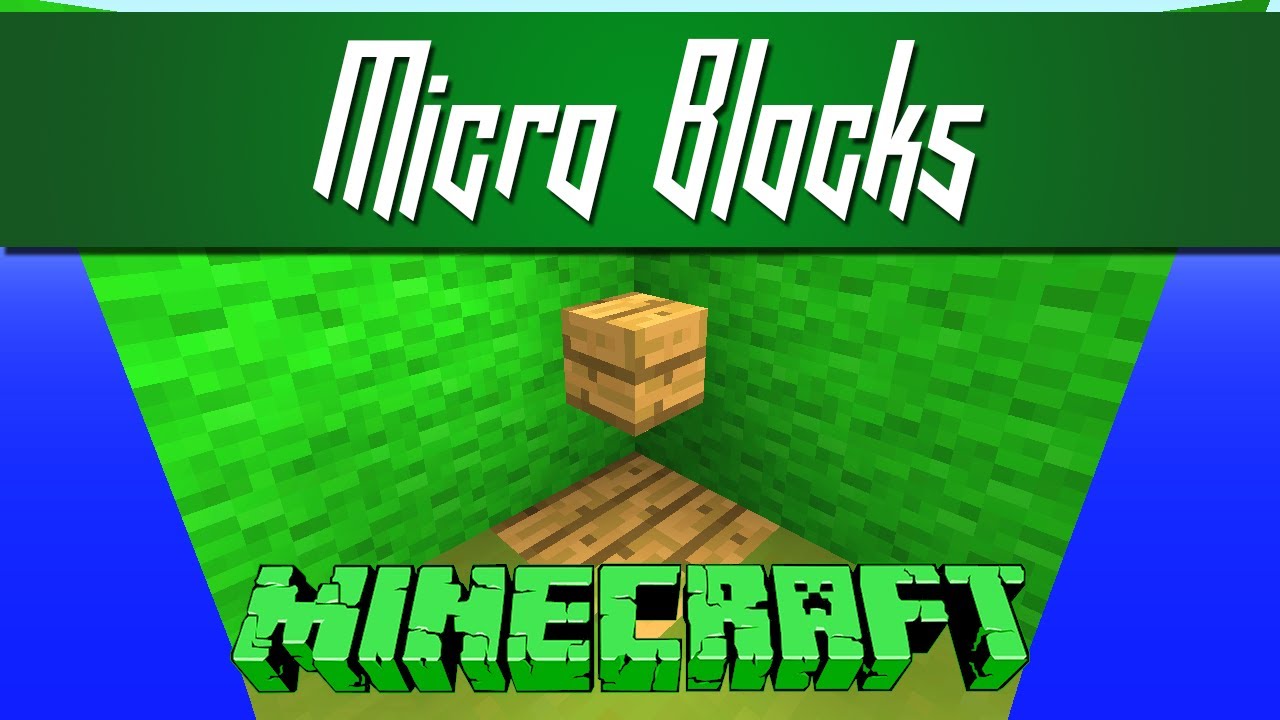 Minecraft Vanilla Micro Blocks Youtube