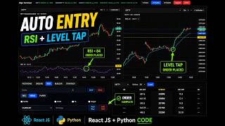 AUTO ENTRY Trading Tool | RSI Tap Entry + Level Tap Entry | React JS + Python Code