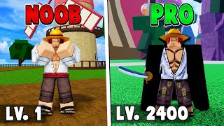 Starting over as Shanks and using the Saber sword in Blox Fruits!